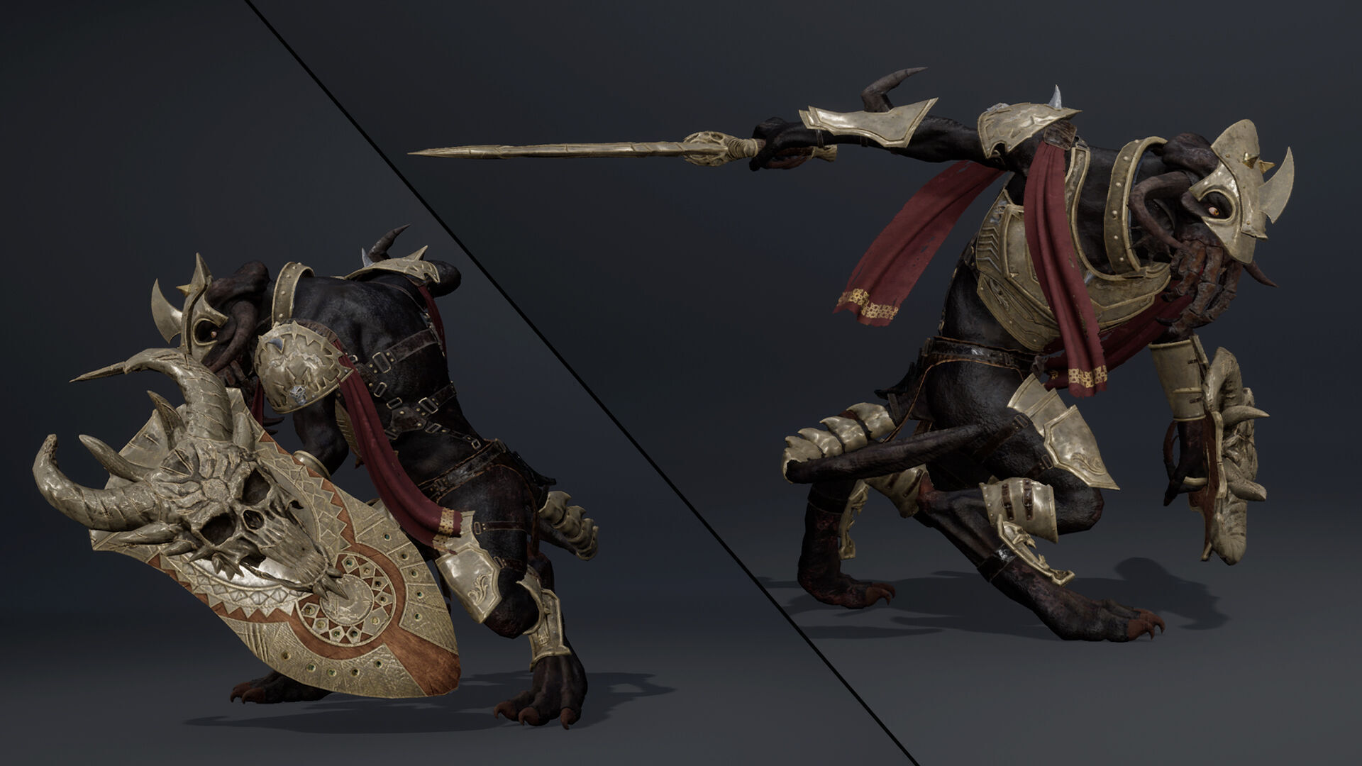 Obsidian Swordman Arm1 Low-poly 3D model_6