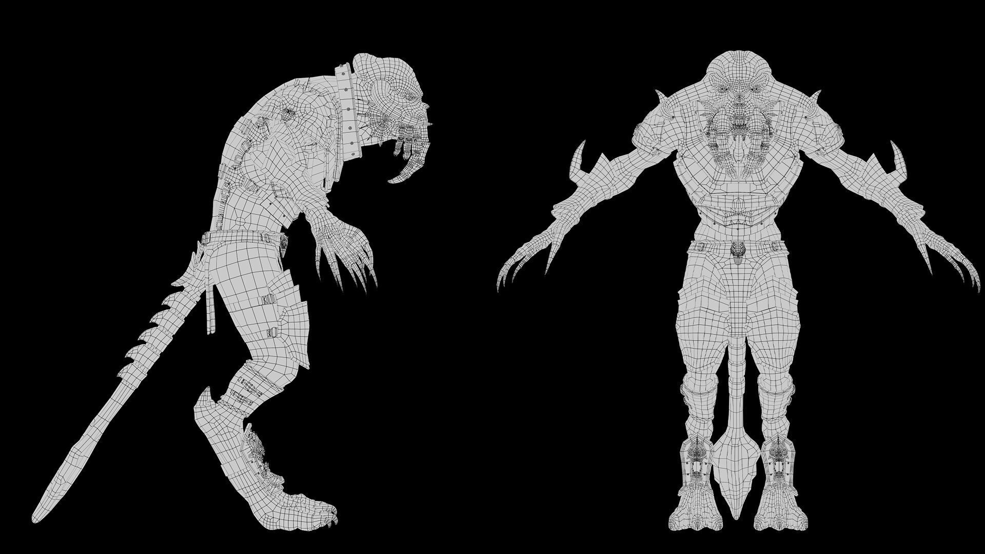 Obsidian Swordman Arm1 Low-poly 3D model_15