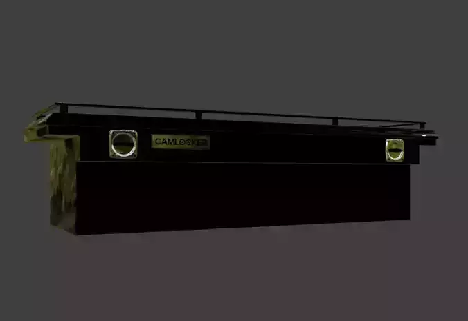 Cam locker Truck toolbox Low-poly 3D model