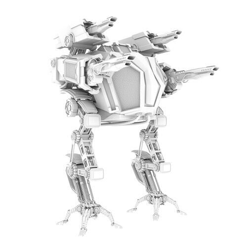 Robot character 3D model