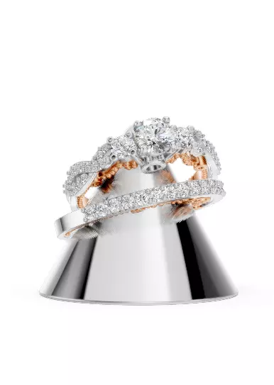 Citrine Luxury Gem Set Ring CJR 004 3D print model
