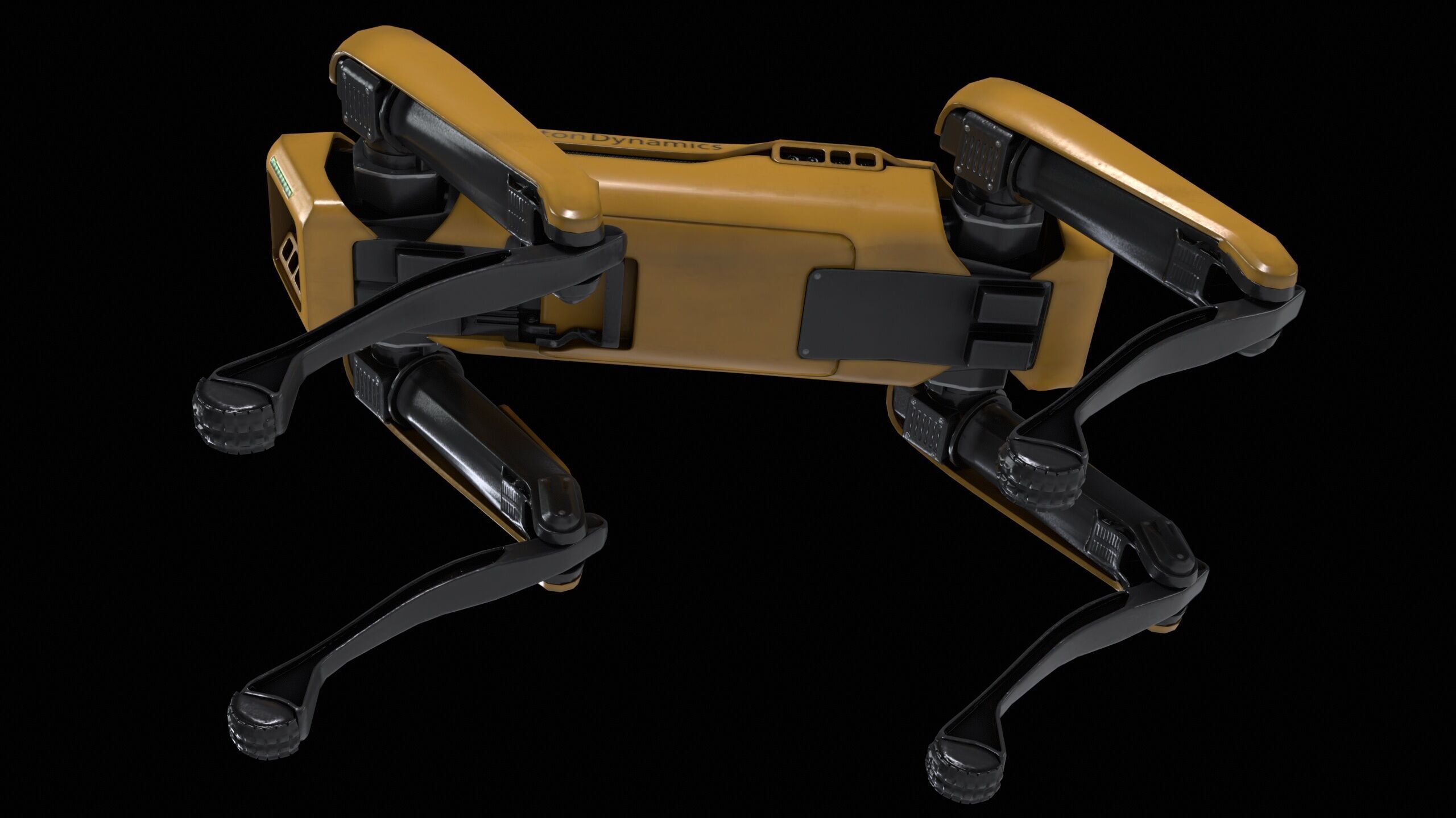 Spot Mini Robot PBR Low-poly 3D model_6