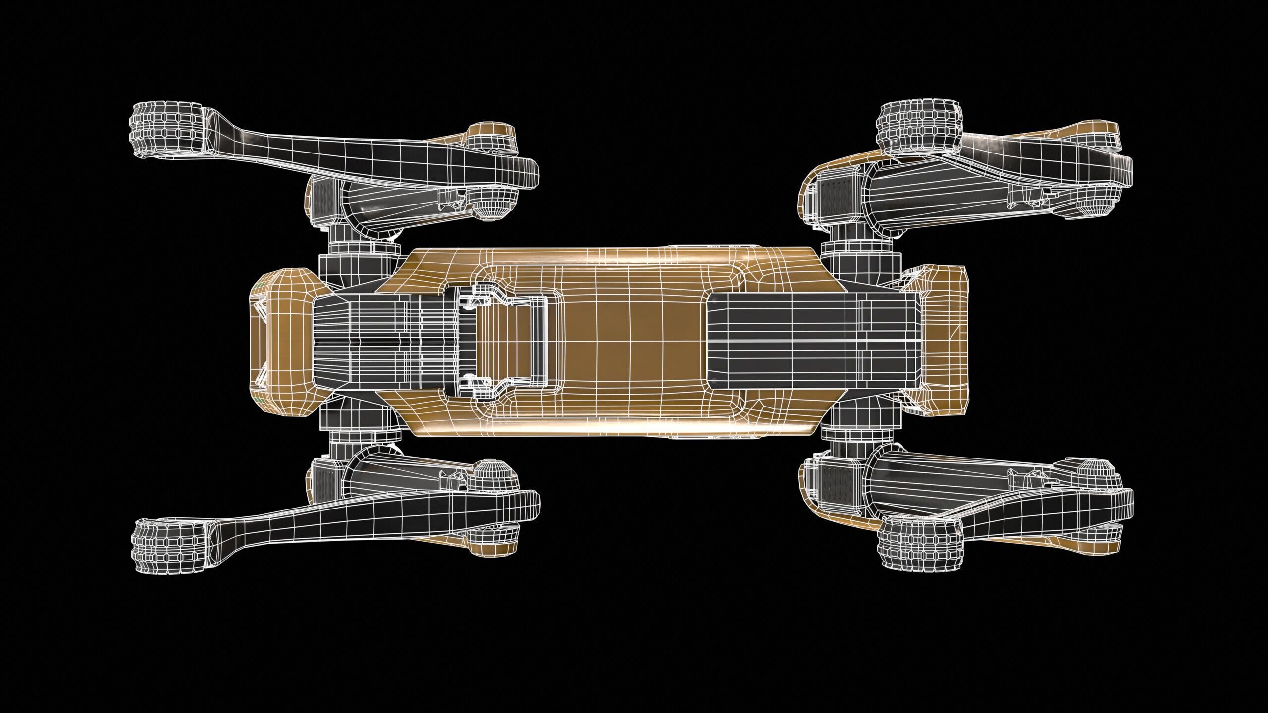 Spot Mini Robot PBR Low-poly 3D model_16