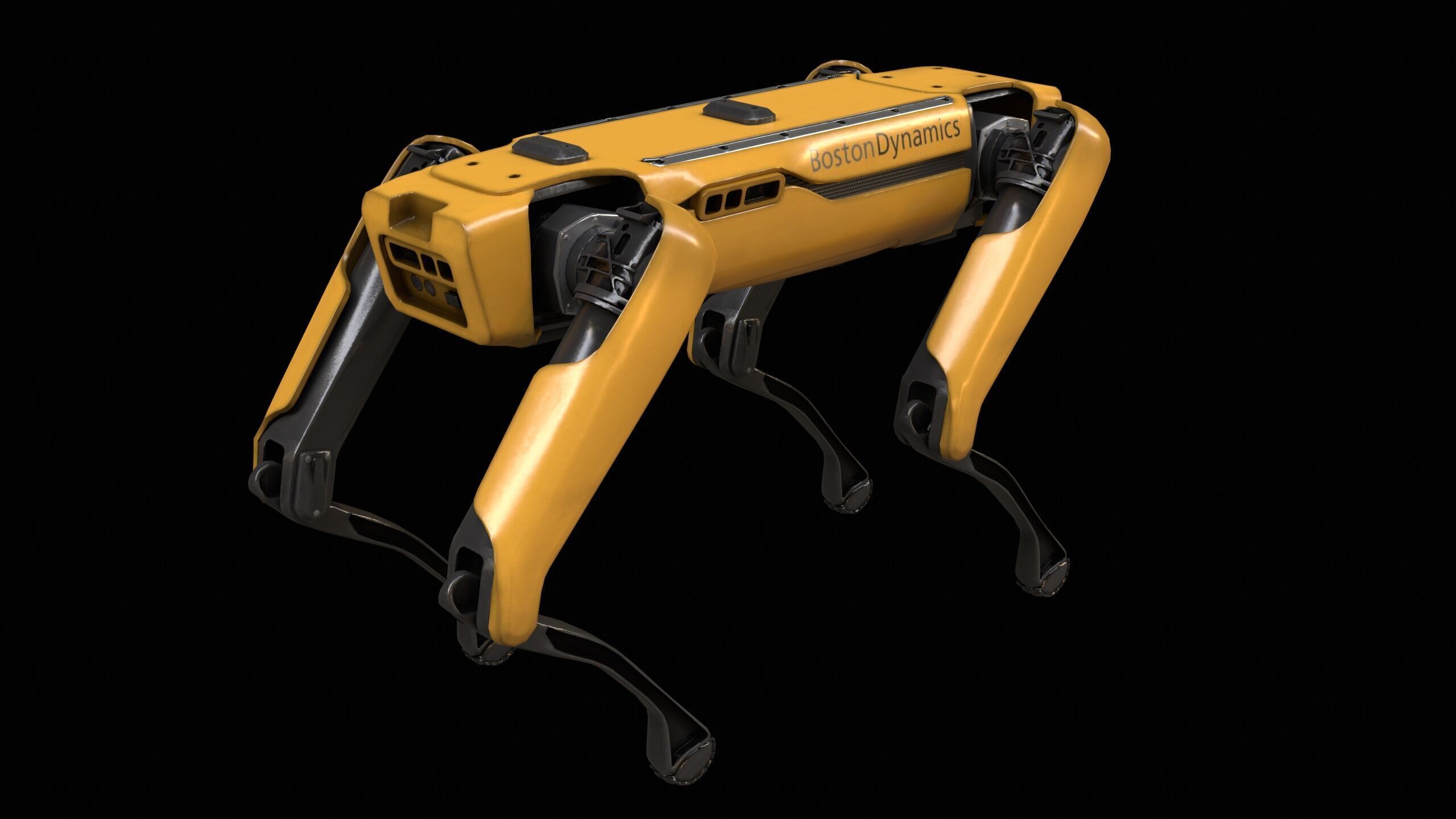 Spot Mini Robot PBR Low-poly 3D model_2