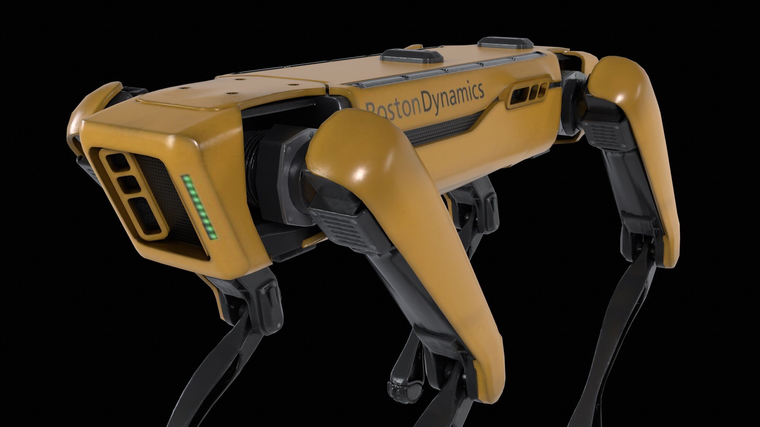 Spot Mini Robot PBR Low-poly 3D model_5