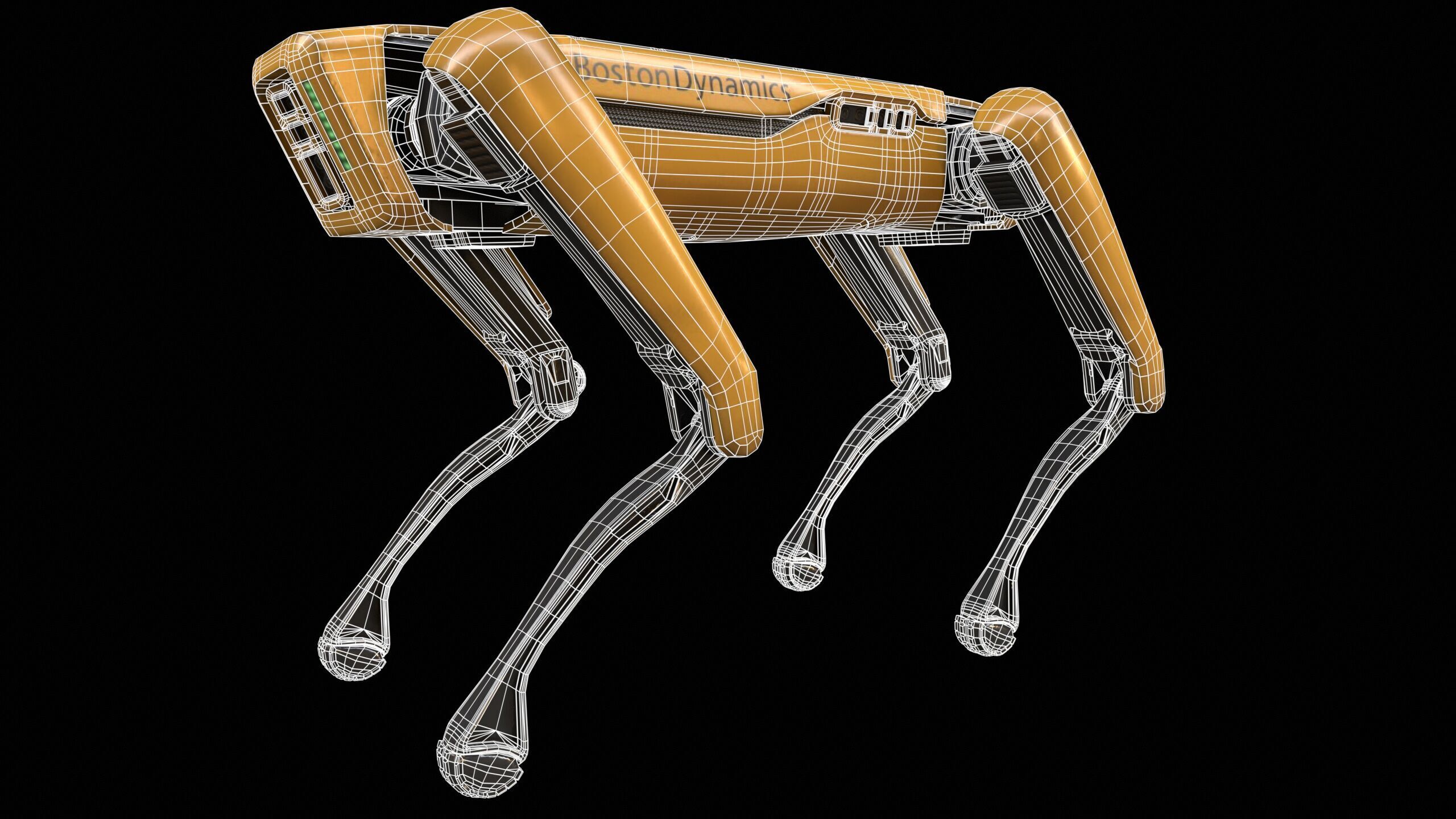 Spot Mini Robot PBR Low-poly 3D model_11