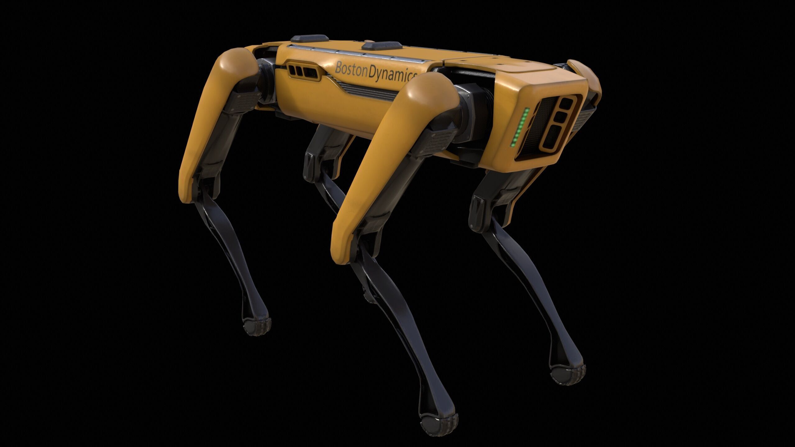 Spot Mini Robot PBR Low-poly 3D model_3