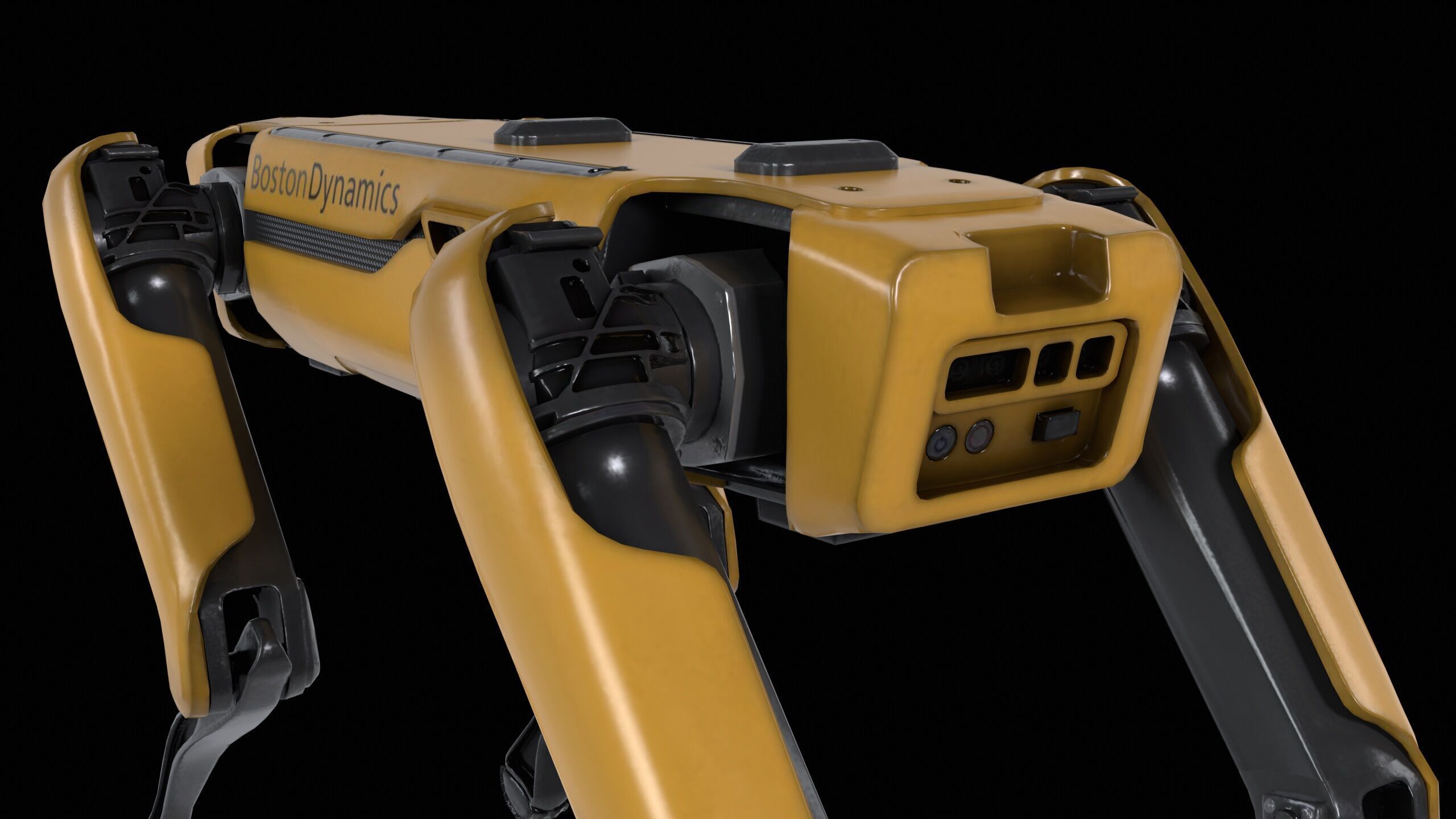 Spot Mini Robot PBR Low-poly 3D model_7