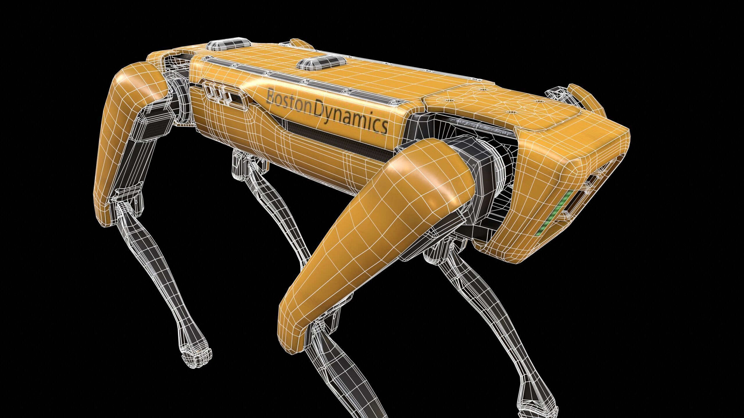 Spot Mini Robot PBR Low-poly 3D model_12