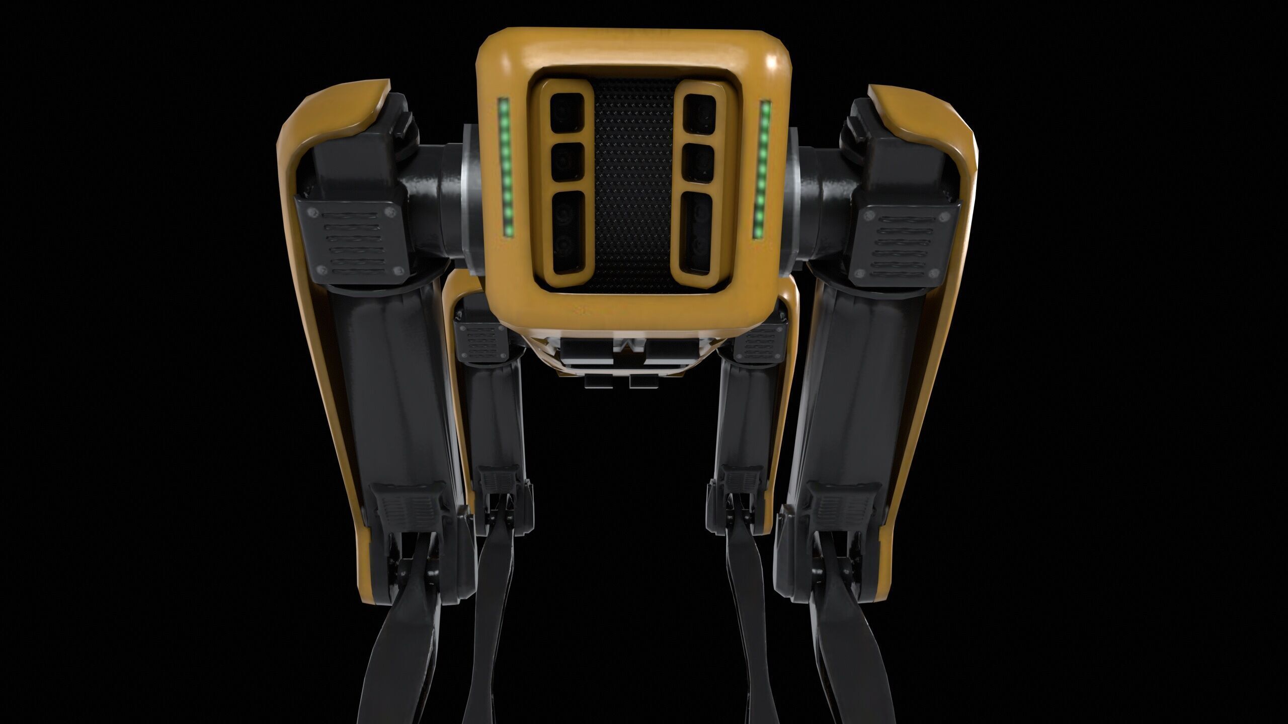 Spot Mini Robot PBR Low-poly 3D model_8