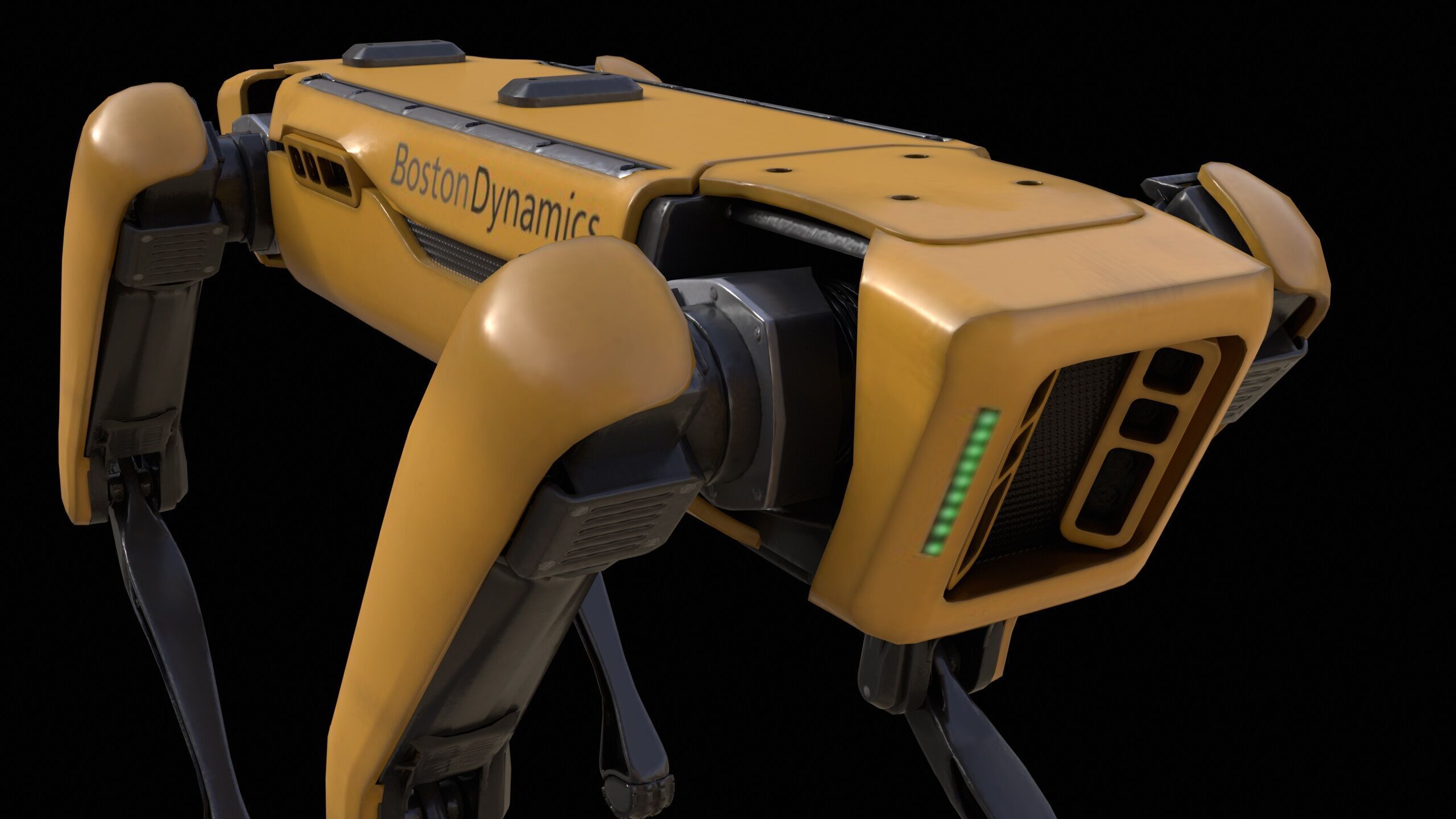 Spot Mini Robot PBR Low-poly 3D model_4