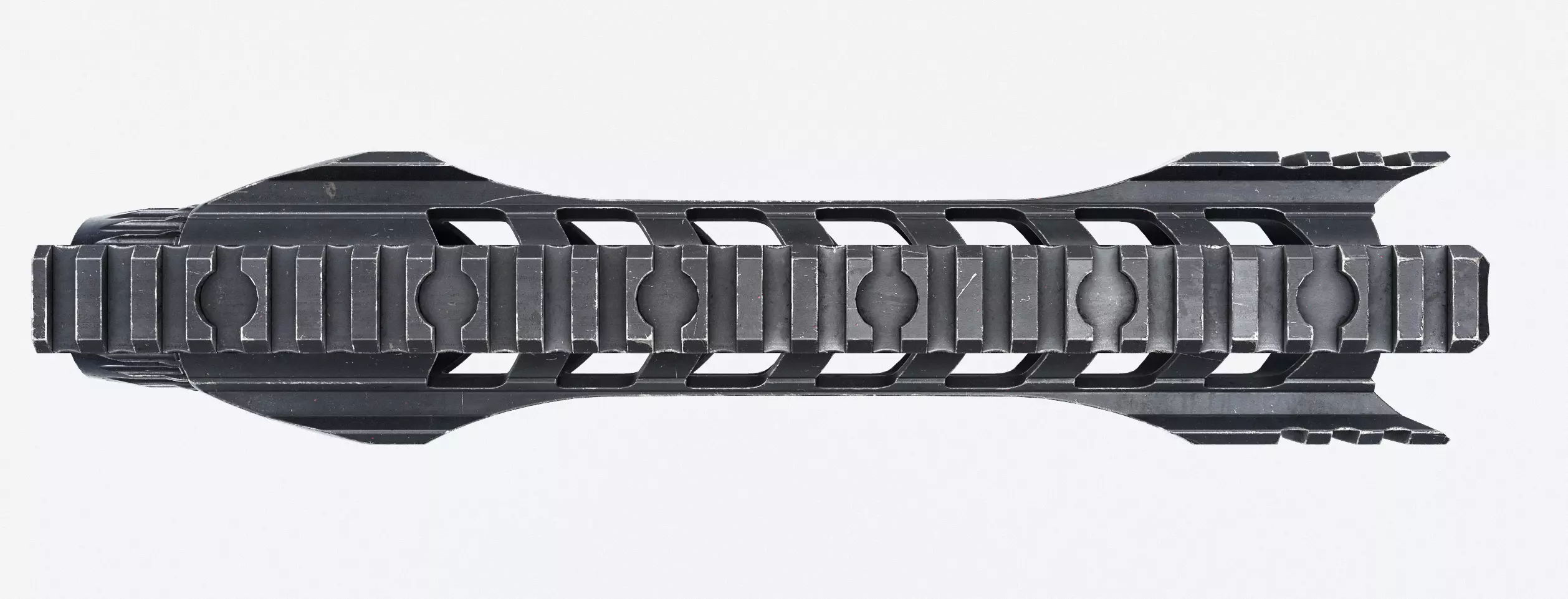 AR15 - M4A1 - Night Rail 5x56 Handguard LowPoly Low-poly 3D model_4