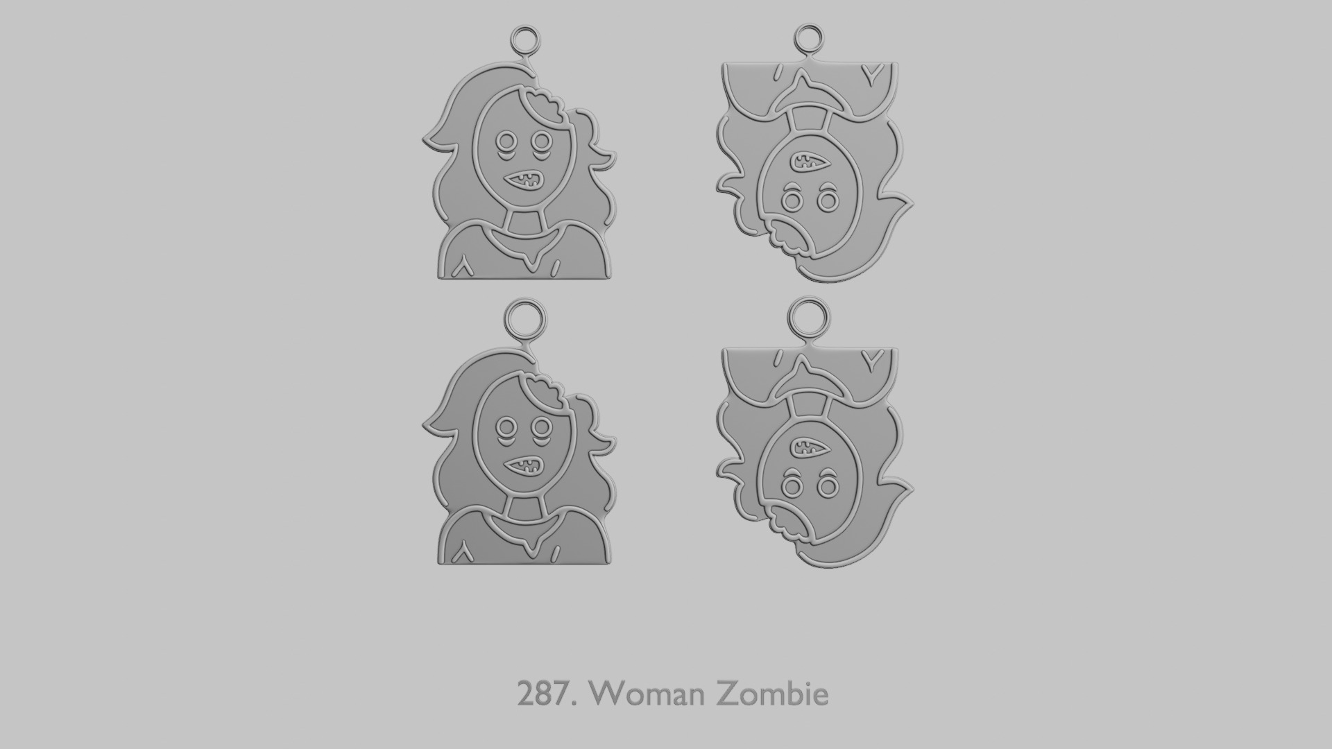 Halloween Haunts Pendant STL Collection 3D print model_14