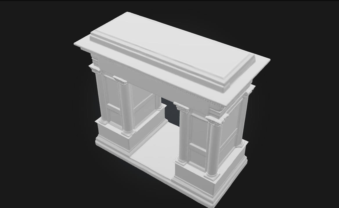 Marble Miniature Arch Elegance in Small Scale 3D model_8