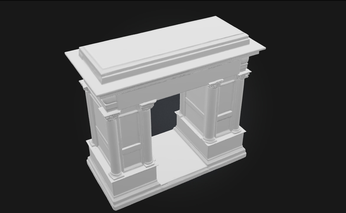 Marble Miniature Arch Elegance in Small Scale 3D model_7