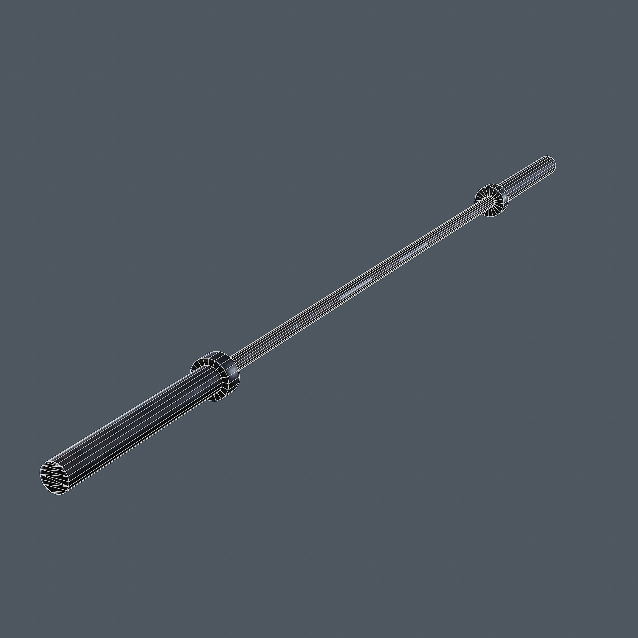 Barbell Bench and Weights Pack - PBR Game Ready Low-poly 3D model_18