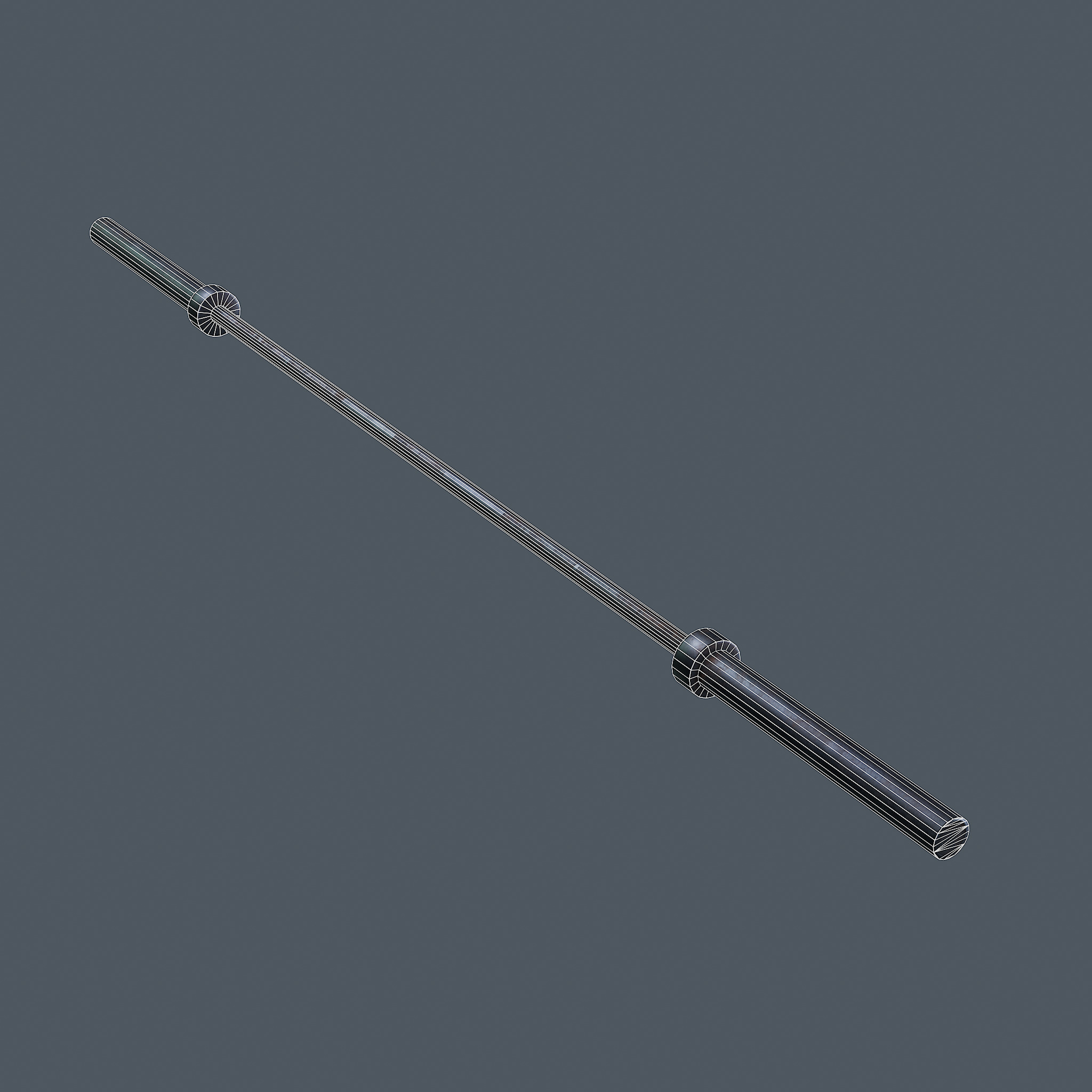 Barbell Bench and Weights Pack - PBR Game Ready Low-poly 3D model_20