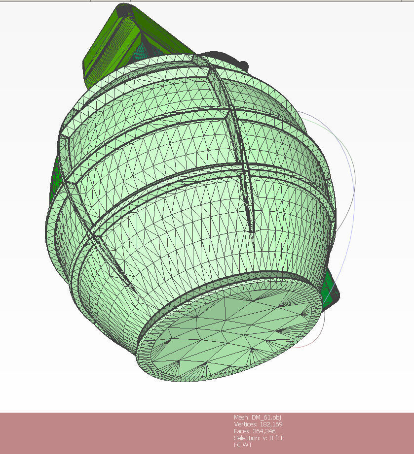 German DM61 DM61A1 hand grenade assembly moulage 3D model_20