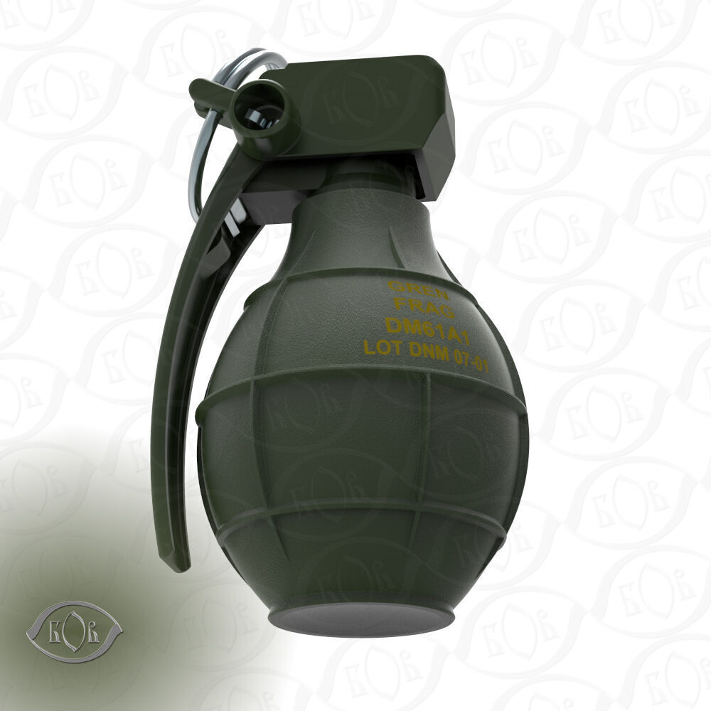 German DM61 DM61A1 hand grenade assembly moulage 3D model_4