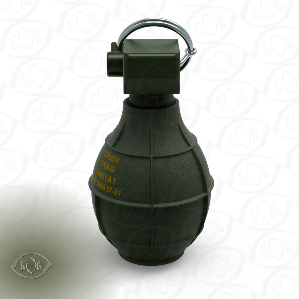 German DM61 DM61A1 hand grenade assembly moulage 3D model_2