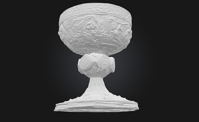 Chalice of Embellished Elegance  A Regal Vessel of Artistry 3D model 7