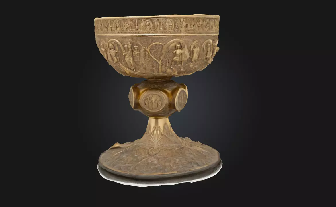 Chalice of Embellished Elegance A Regal Vessel of Artistry 3D model_0