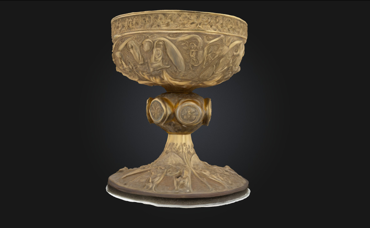 Chalice of Embellished Elegance A Regal Vessel of Artistry 3D model_2