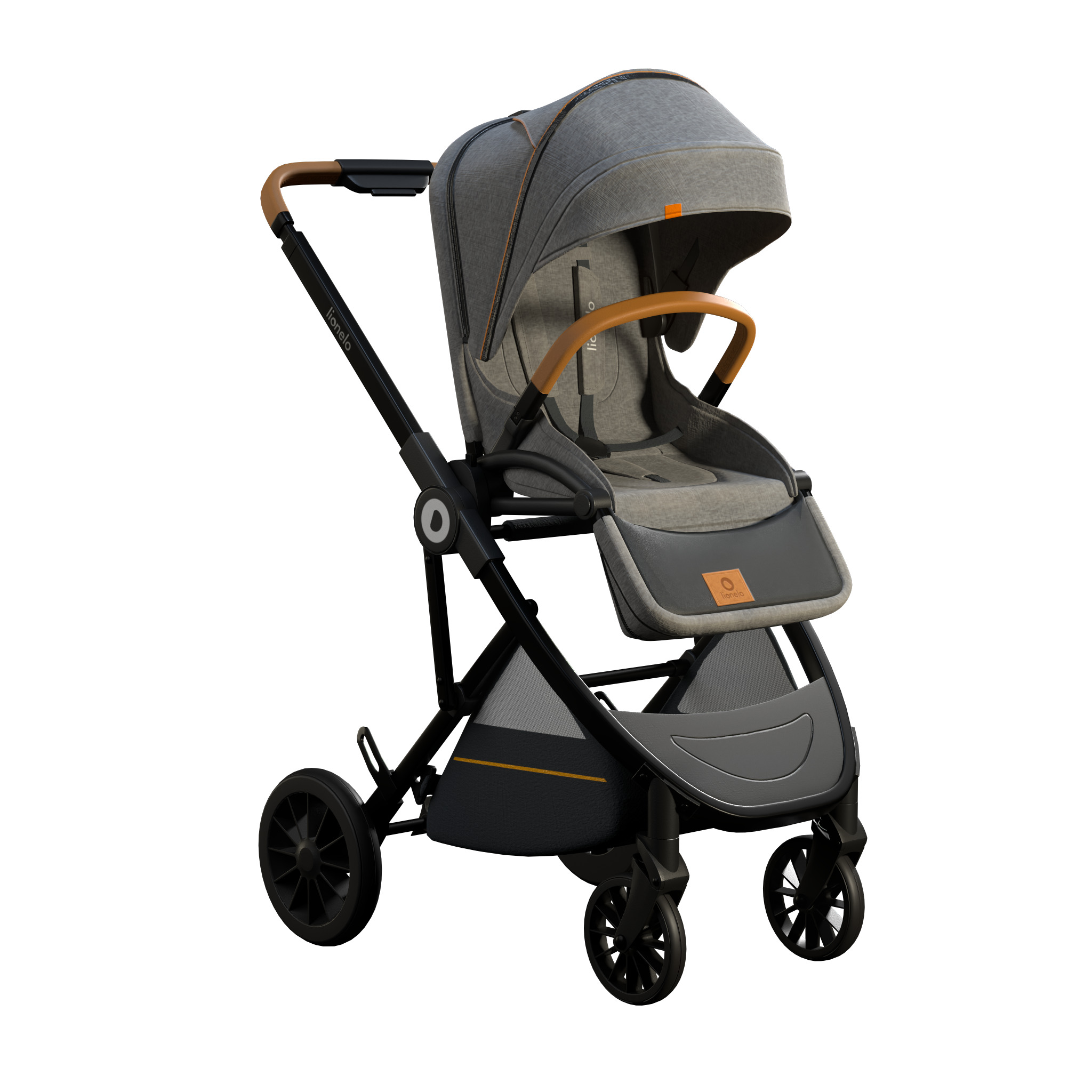 Stroller Low-poly 3D model_2