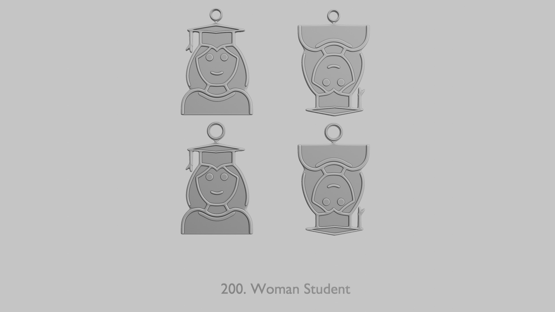 Heros Journey Pendant STL Collection 3D print model_16