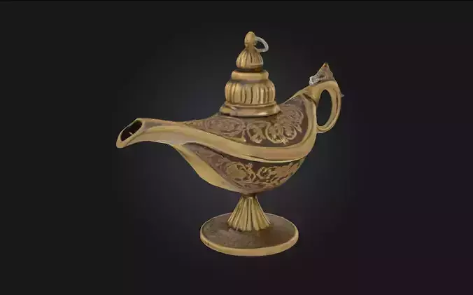 Magic Lamp  Mystical Relic of Wishes and Wonder