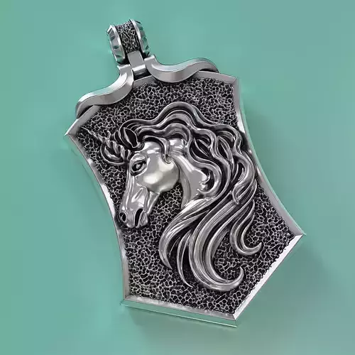 Horse pendant 3D print model