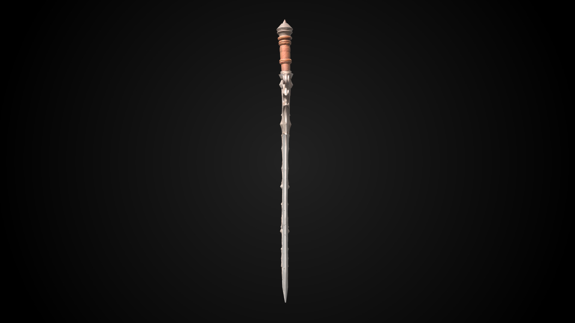Stylized Sword - Crusader Blade Lionbrand - Game Ready 3D model_7