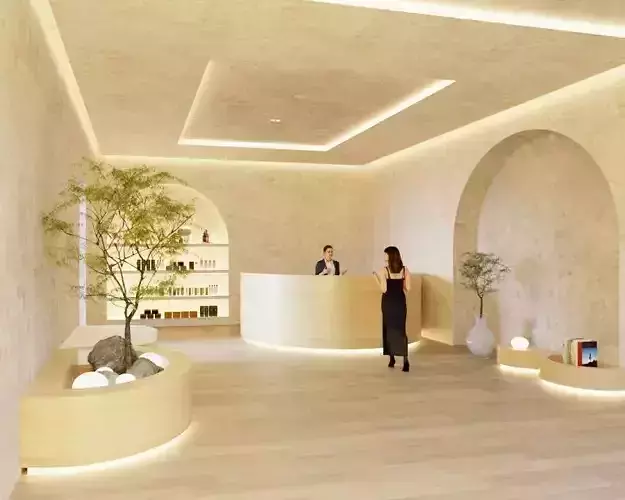Render Interior Spa Retail 3D model