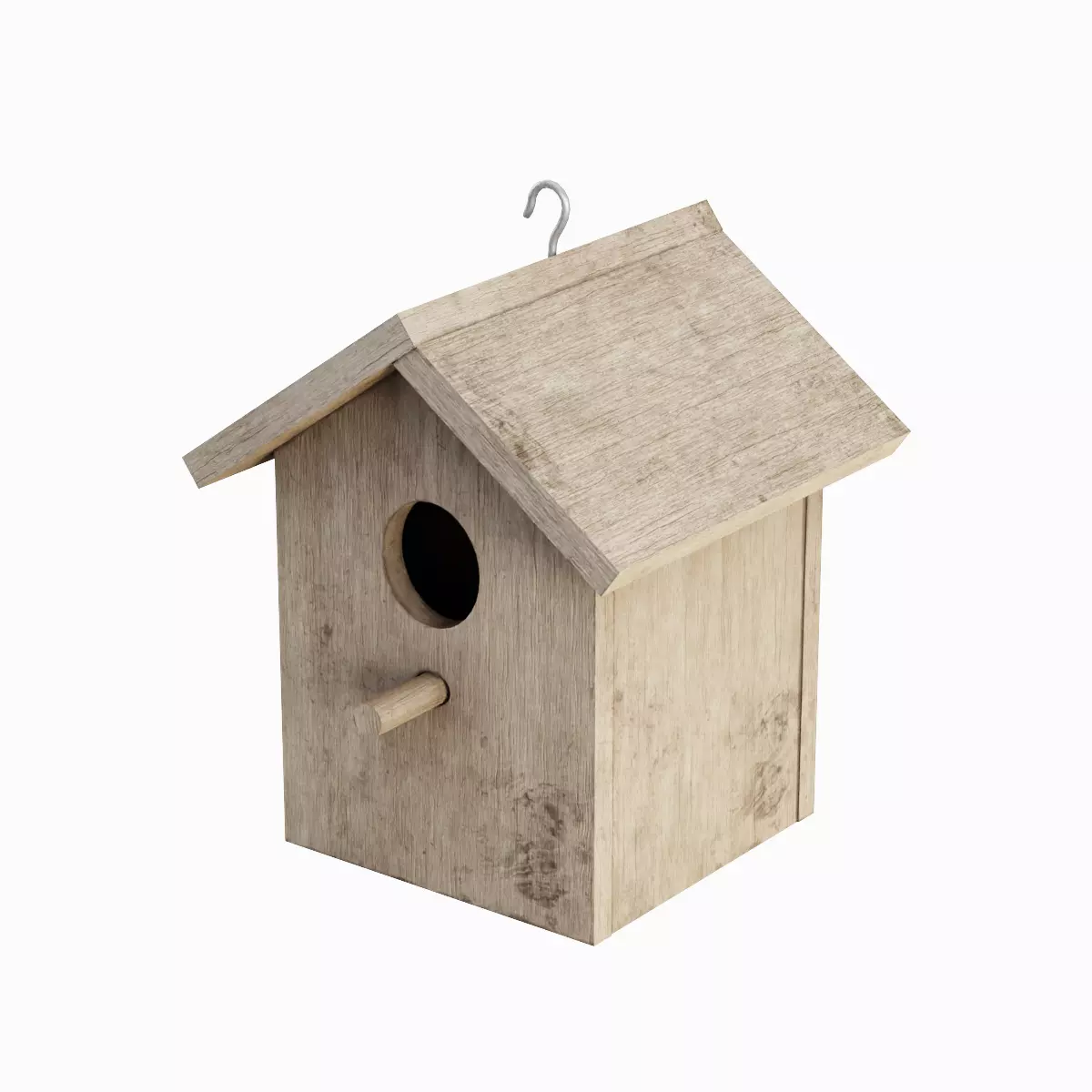 Birdhouse 01  Low-poly 3D model_0