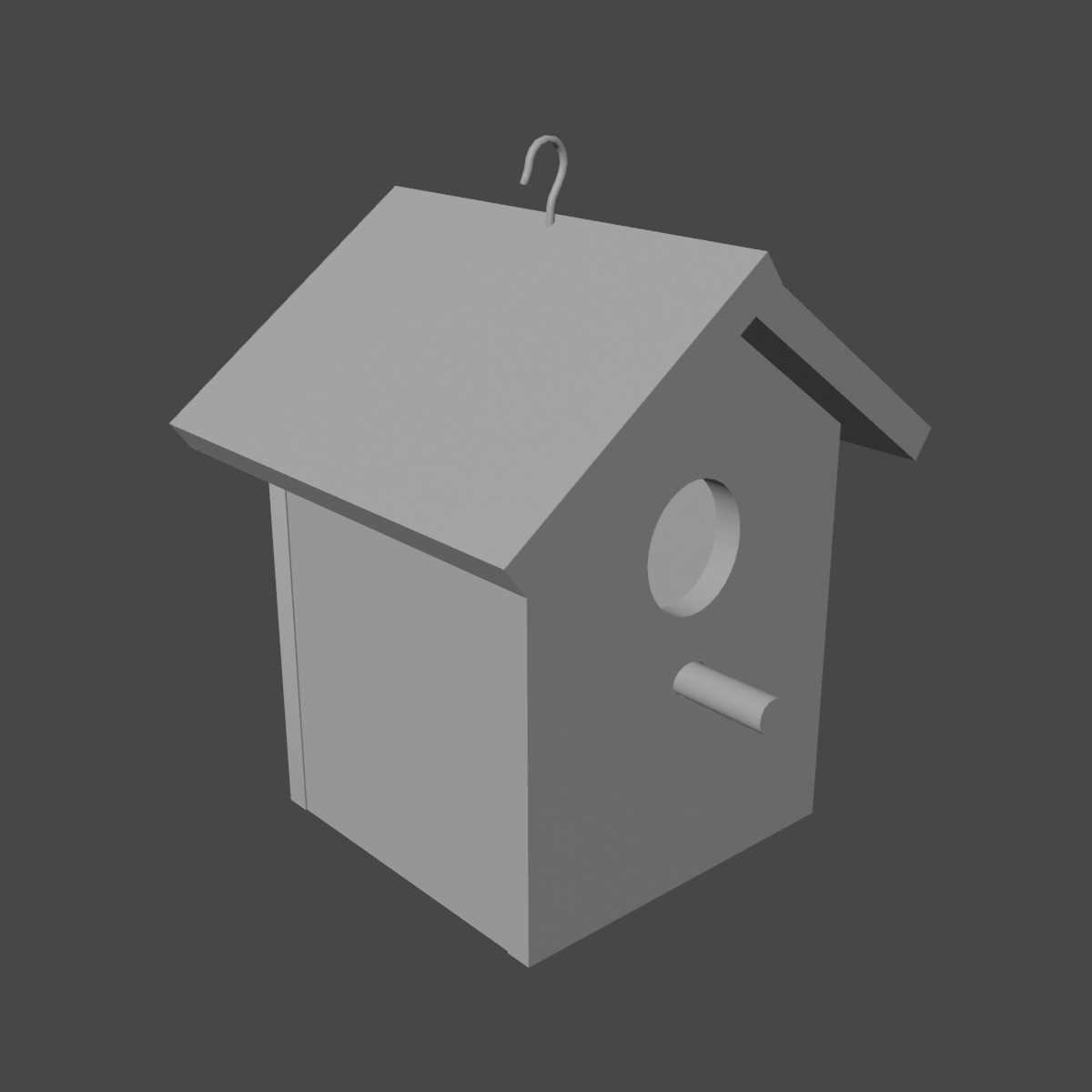 Birdhouse 01  Low-poly 3D model_8