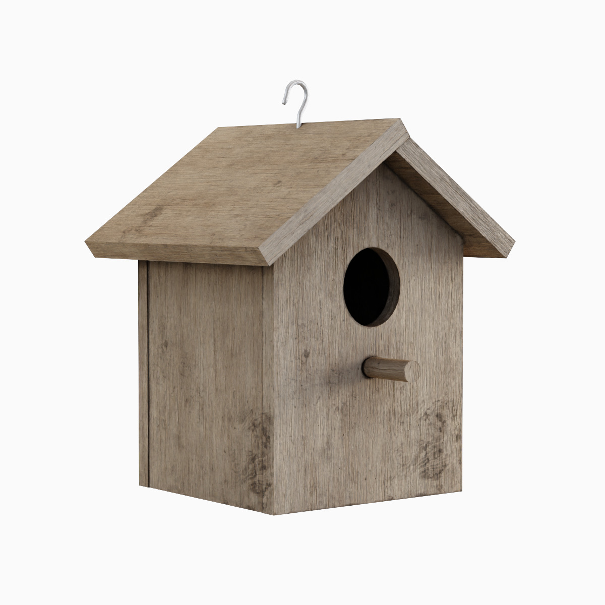 Birdhouse 01  Low-poly 3D model_2