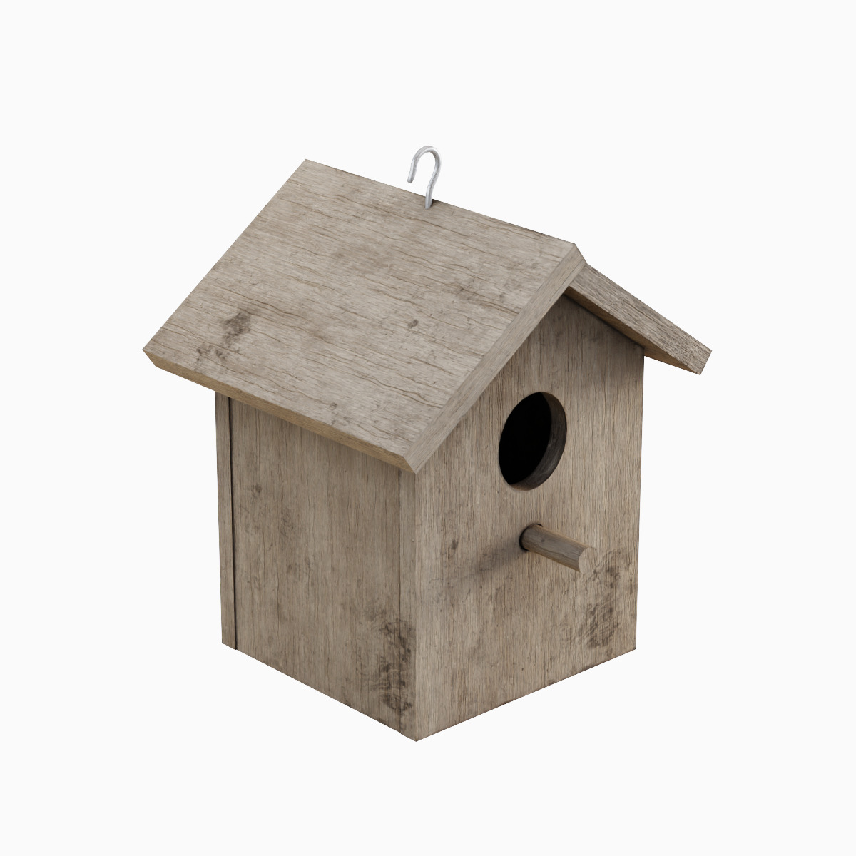 Birdhouse 01  Low-poly 3D model_5