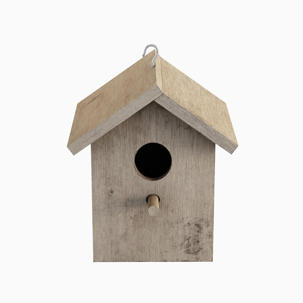 Birdhouse 01  Low-poly 3D model_4