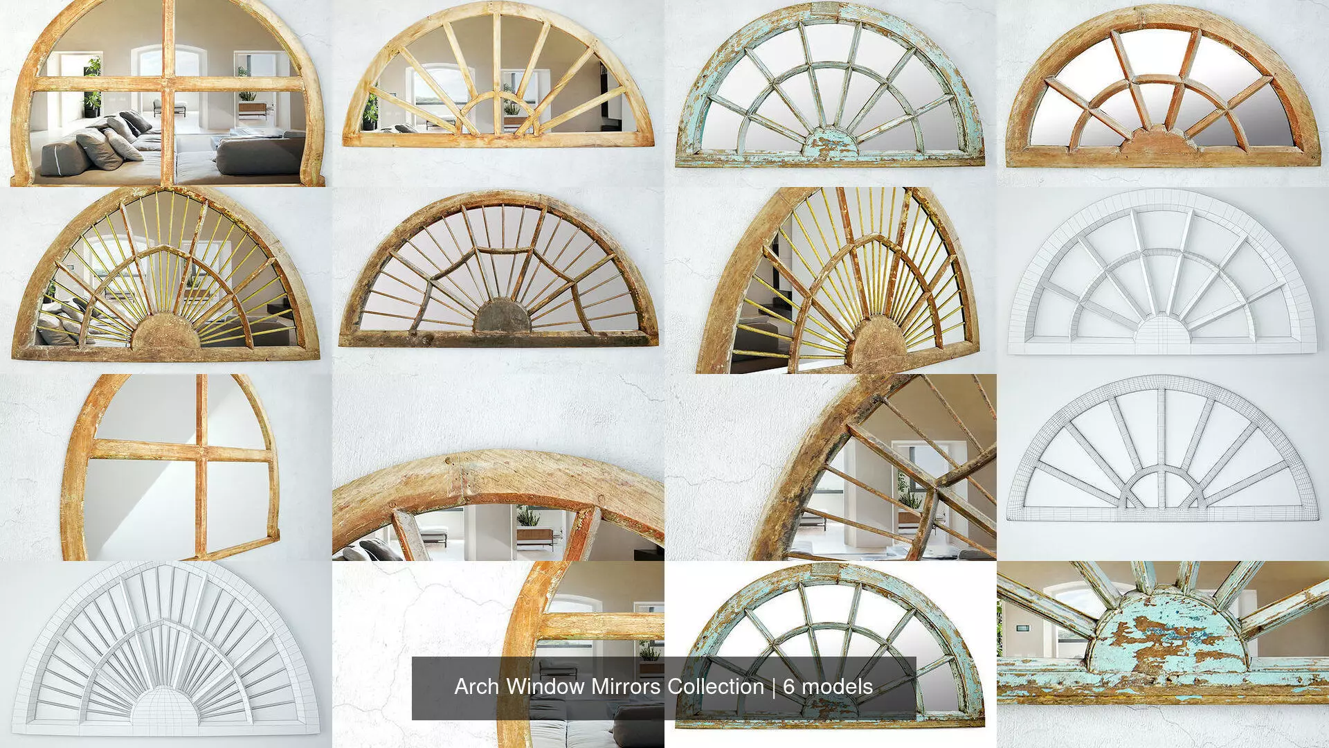Arch Window Mirrors Collection _0