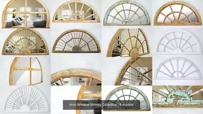 Arch Window Mirrors Collection 