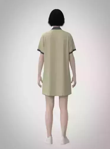 Sandstone Polo Dress 3D print model