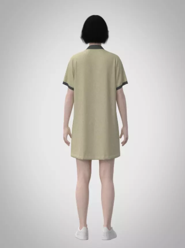 Sandstone Polo Dress 3D print model_0
