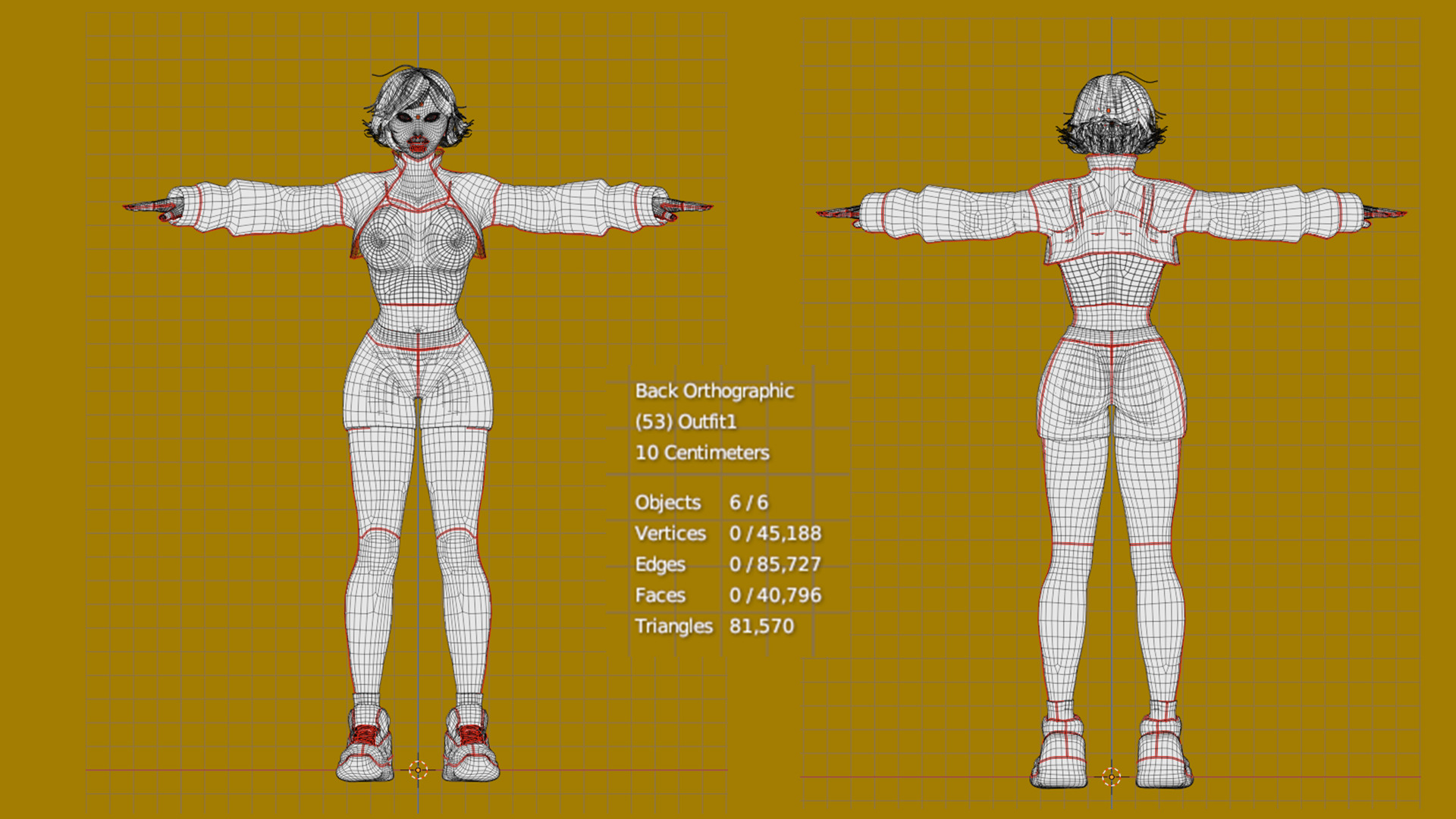 Stylized Female Fighting Character - Liv Low-poly 3D model_23