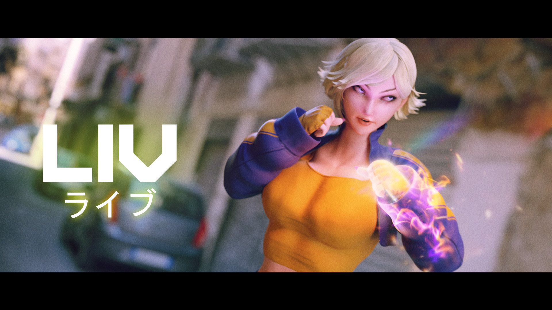 Stylized Female Fighting Character - Liv Low-poly 3D model_6