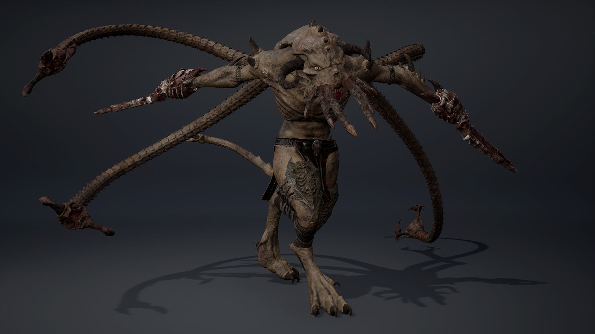 Obsidianclaw Spicky Low-poly 3D model_10