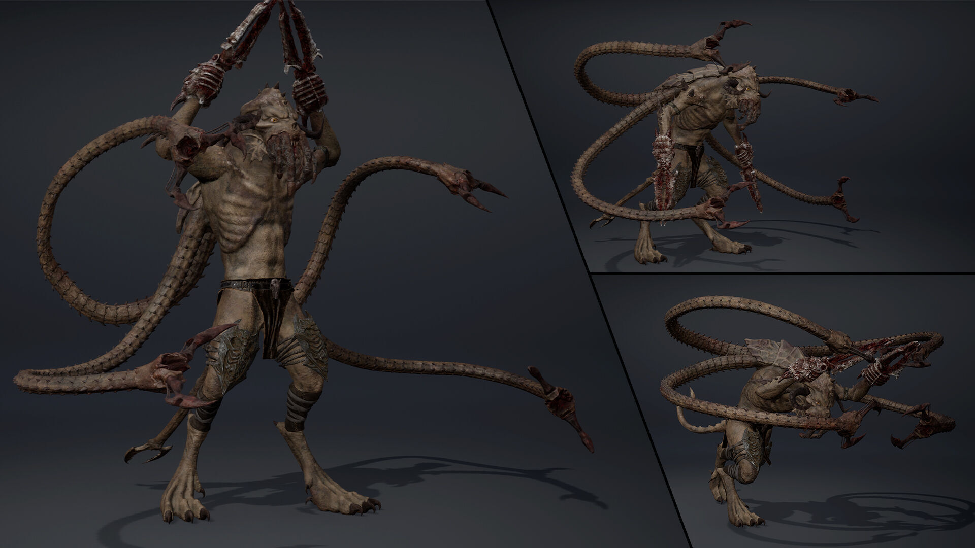 Obsidianclaw Spicky Low-poly 3D model_5