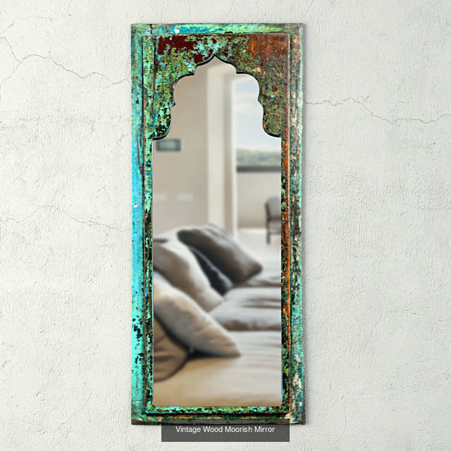 Vintage Wood Mirrors Collection _7