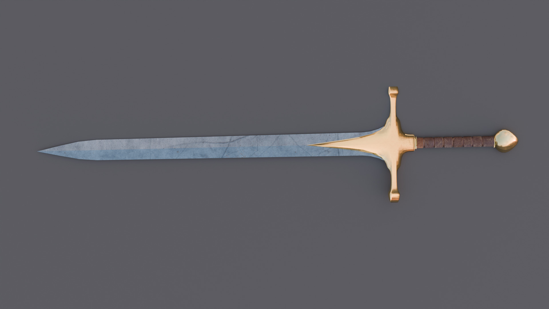 valkryss the blade of silent oaths Low-poly 3D model_3