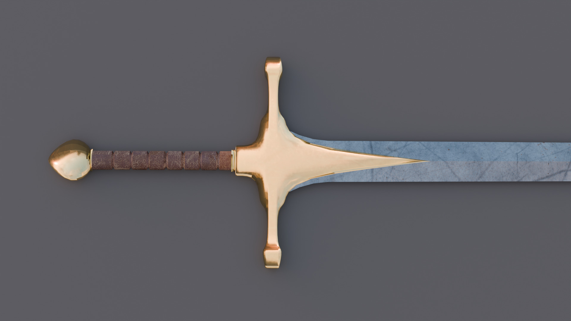 valkryss the blade of silent oaths Low-poly 3D model_4