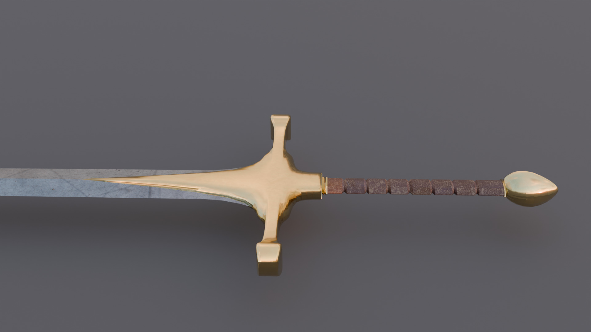 valkryss the blade of silent oaths Low-poly 3D model_2